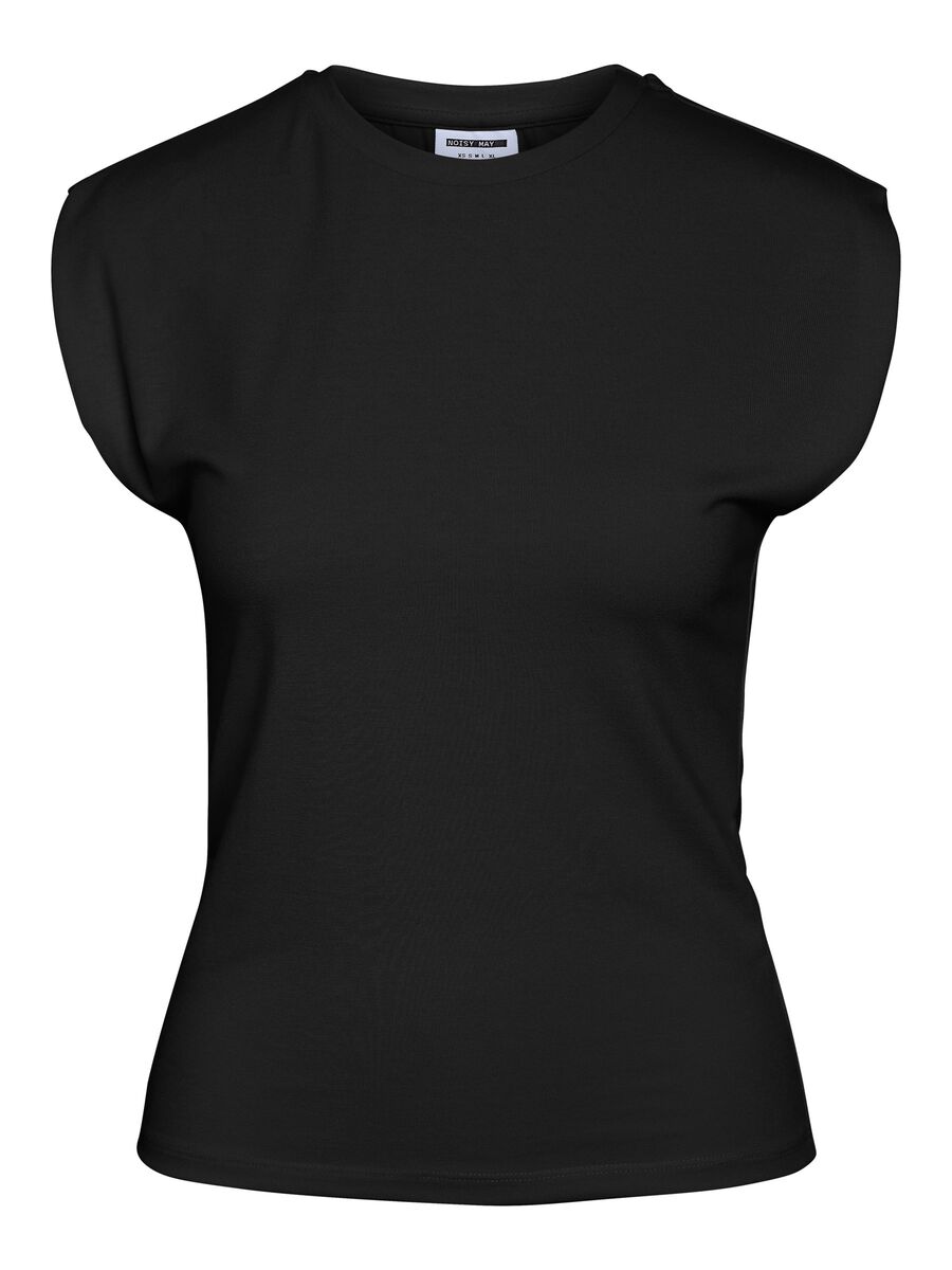 Product tile image - NMLEGA  CAP SLEEVE TOP, Black | 27037297_Black