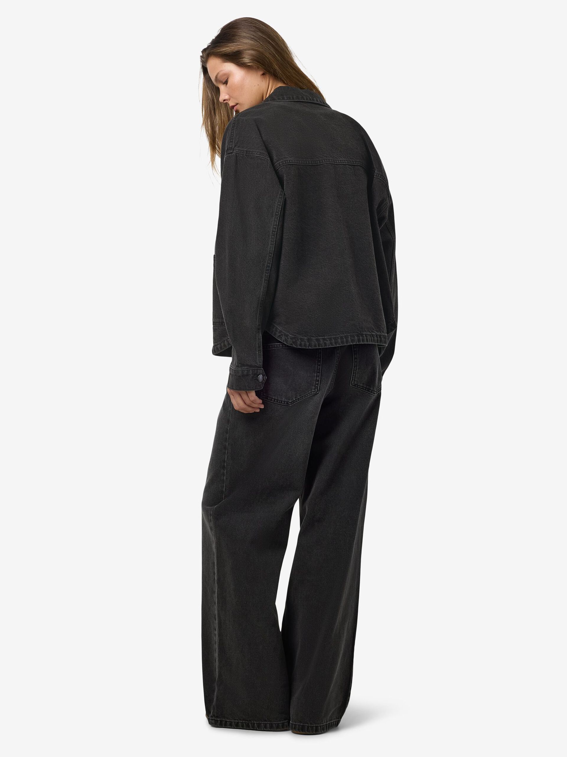 Carousel image - RELAXED DENIM JACKET, Black Denim | 3