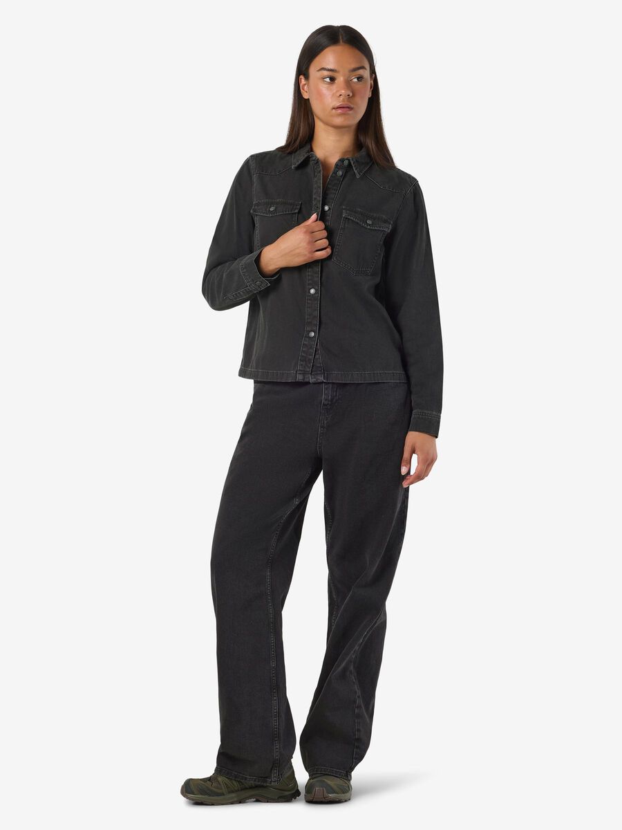 Product carousel image - JEANS HEMD, Black Denim | 2
