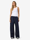 Product image thumbnail - NMENZA WIDE TRACK PANTS, Dark Blue Denim | 8