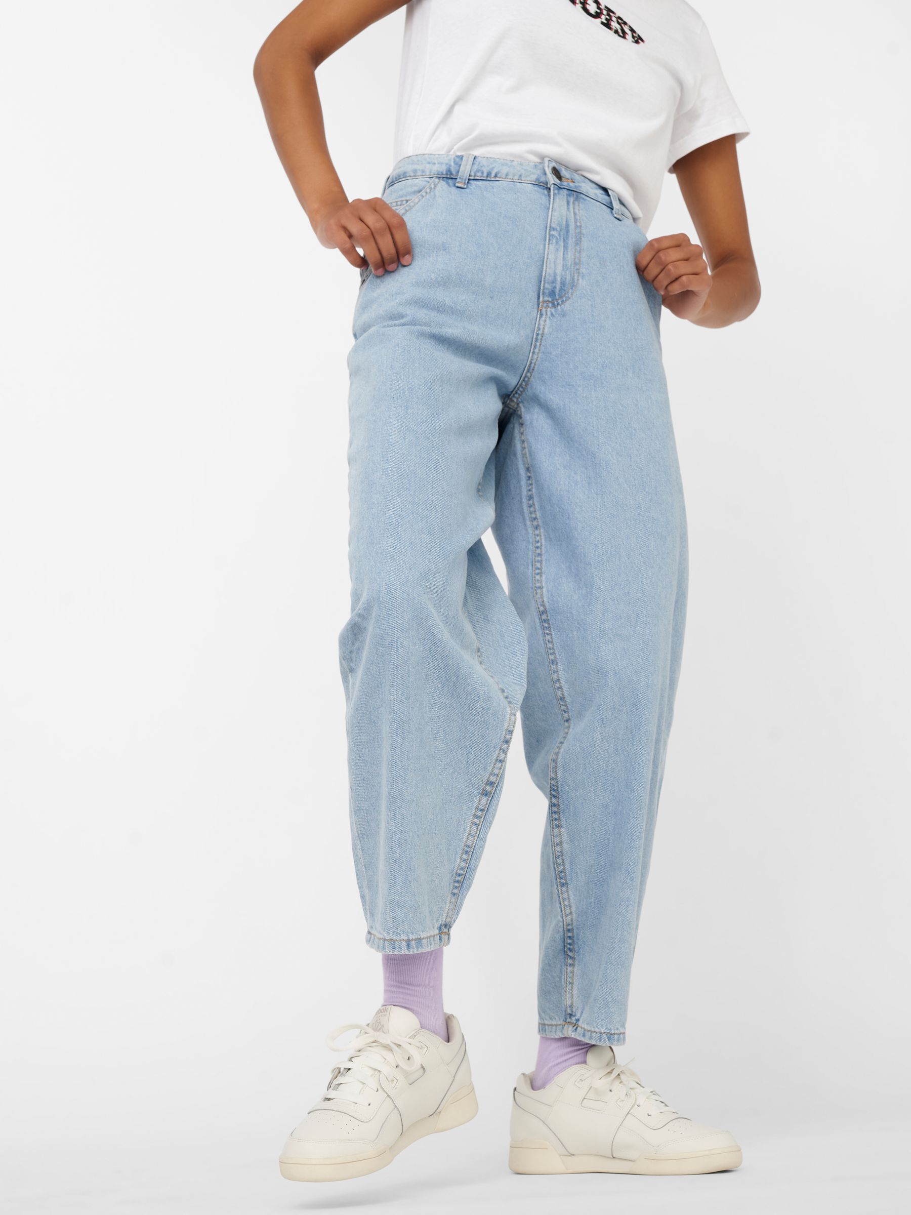 High waisted cheap loose mom jeans