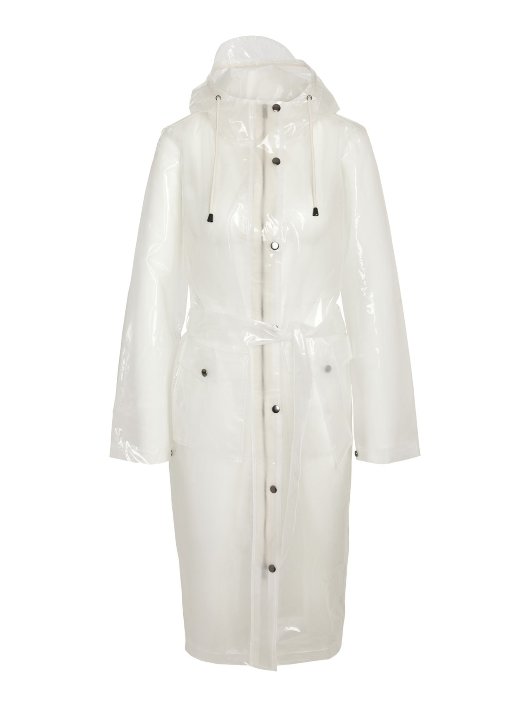 TRANSPARENT RAINCOAT White NOISY MAY
