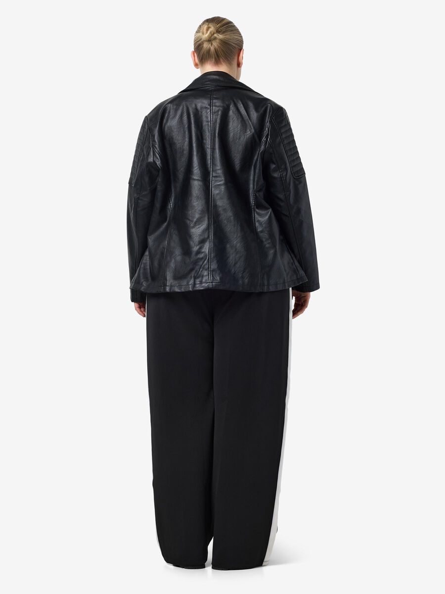 Carousel image - CURVE COATED JACKET, Black | 3