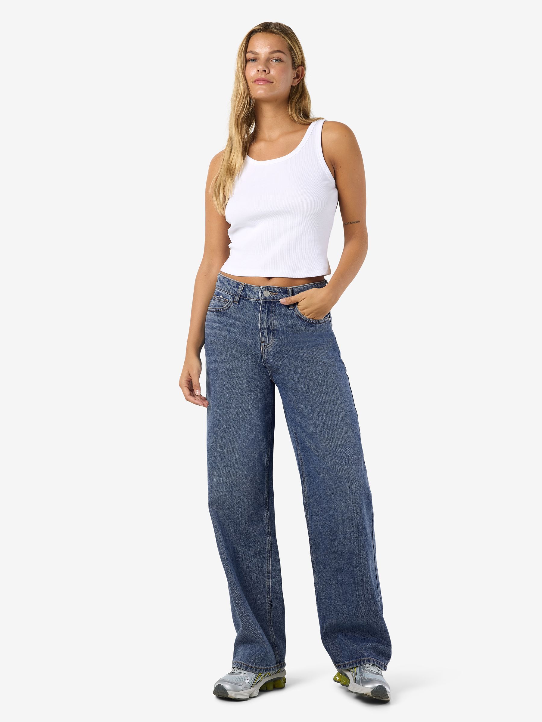 NMALEXA LOOSE-FIT JEANS | Blue | NOISY MAY®