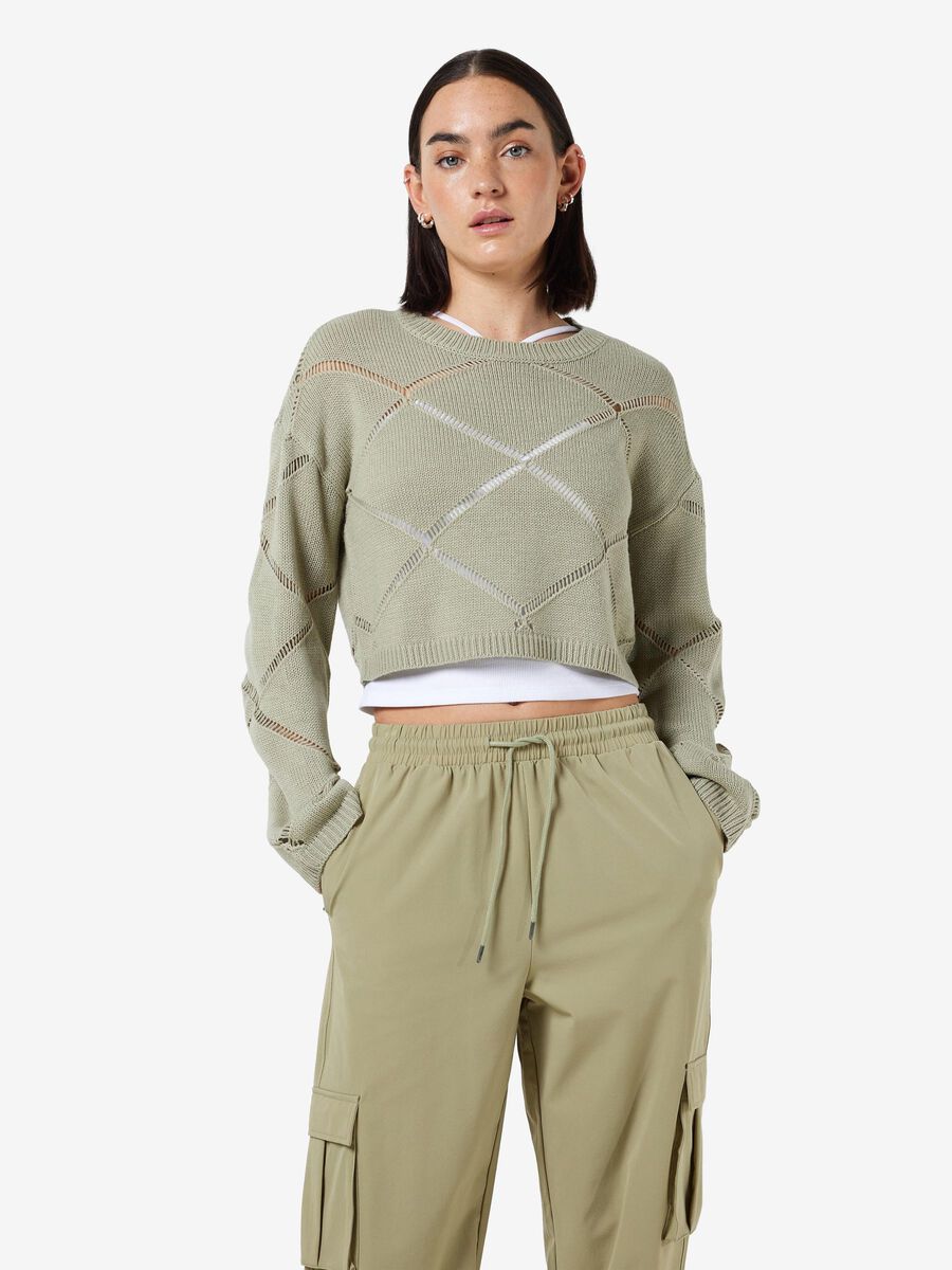 Noisy May CROPPED KNITTED PULLOVER, Desert Sage, highres - 27026101_DesertSage_003.jpg