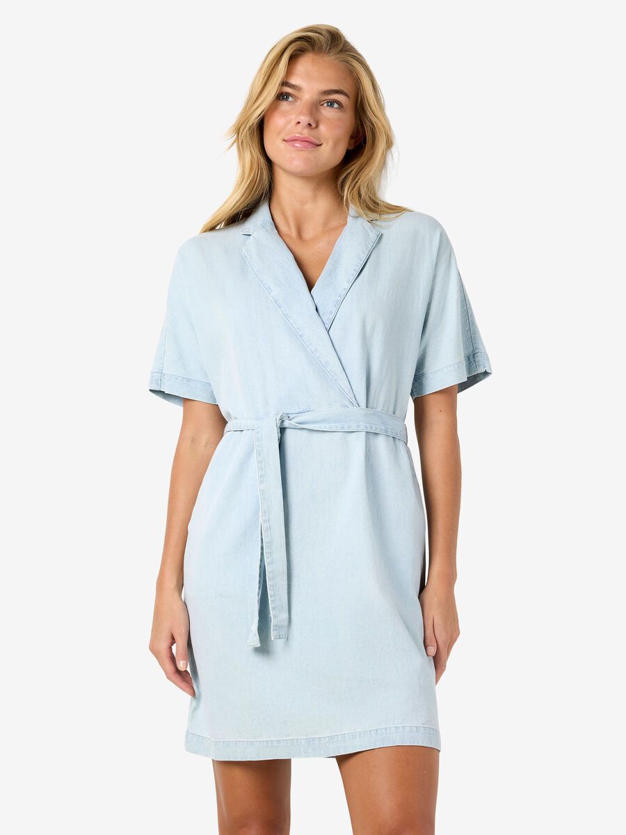 Product tile image - NMOREGON MINI JEANSKLEID, Light Blue Denim | 27037936_LightBlueDenim