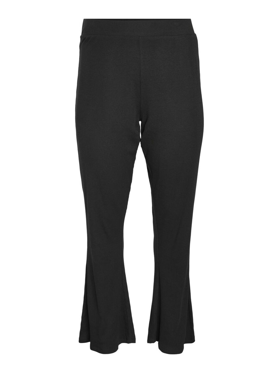 Noisy May CURVE HIGH WAISTED FLARED TROUSERS, Black, highres - 27016454_Black_001.jpg