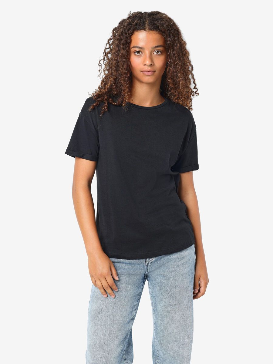 Noisy May RUNDHALSAUSSCHNITT T-SHIRT, Black, highres - 27010978_Black_007.jpg