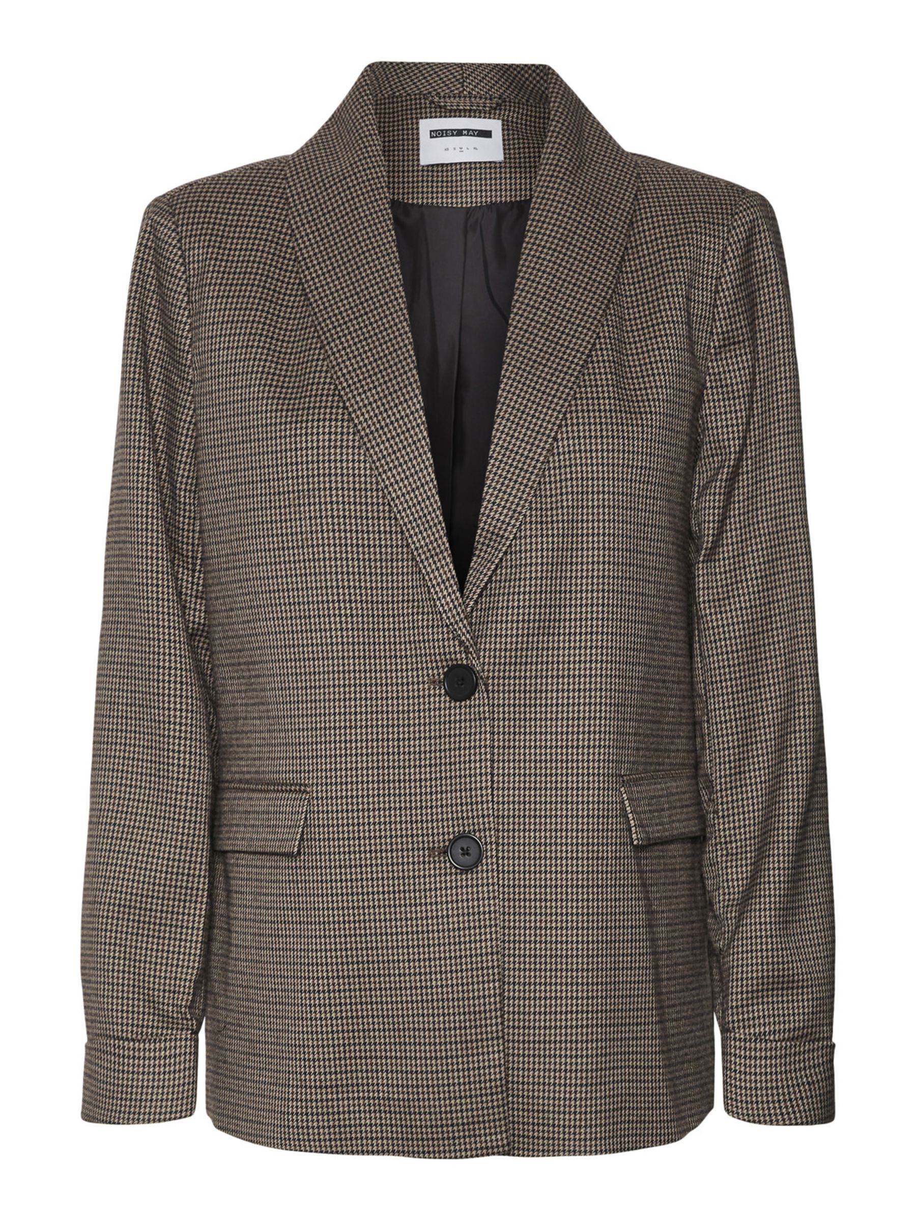 Women's chequered blazer top
