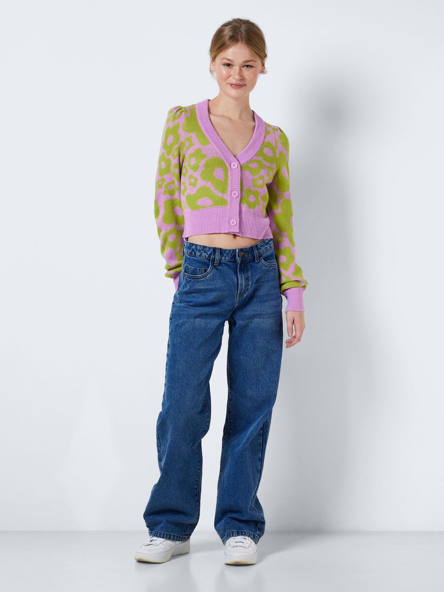 Noisy May MULTI-COLOURED KNITTED CARDIGAN, Orchid, highres - 27024240_Orchid_1015185_004.jpg