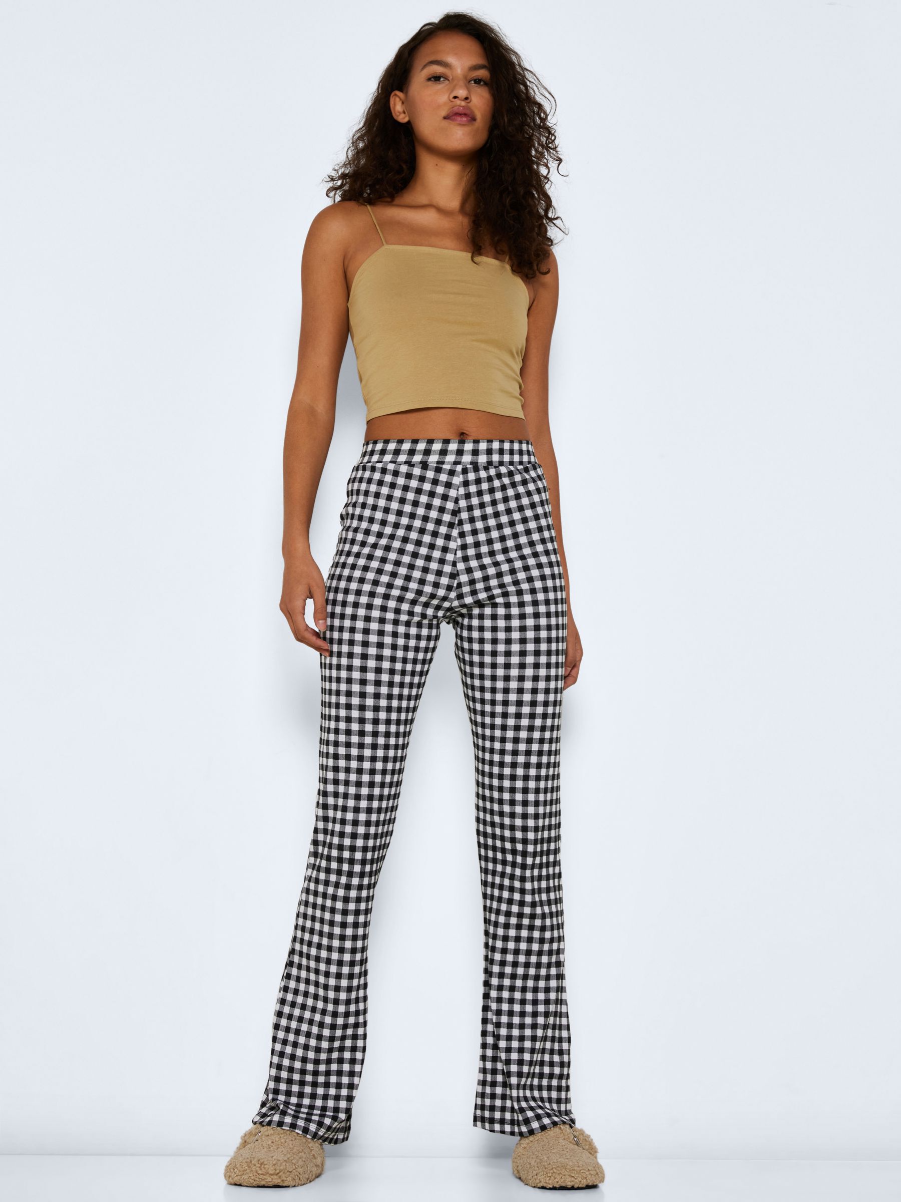 High waist flared broek outlet