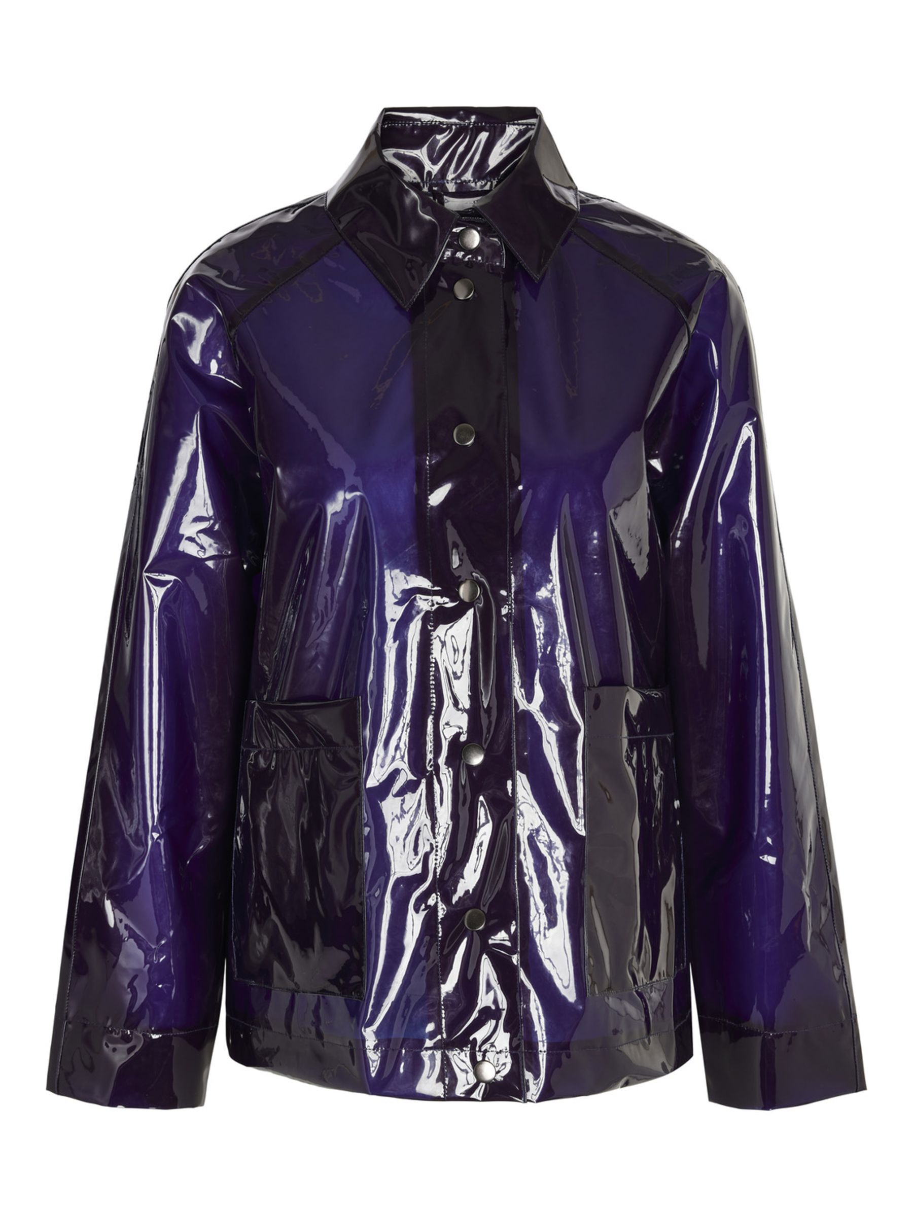 Purple transparent jacket sale