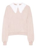 Noisy May BRODERIE ANGLAISE KRAAG SWEATSHIRT, Chateau Gray, highres - 27015046_ChateauGray_846378_001.jpg