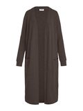 Product image thumbnail - LONG OPEN CARDIGAN, Chocolate Brown | 2