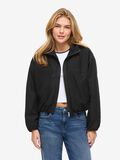Product image thumbnail - NMELINA  HOODED JACKET, Black | 1