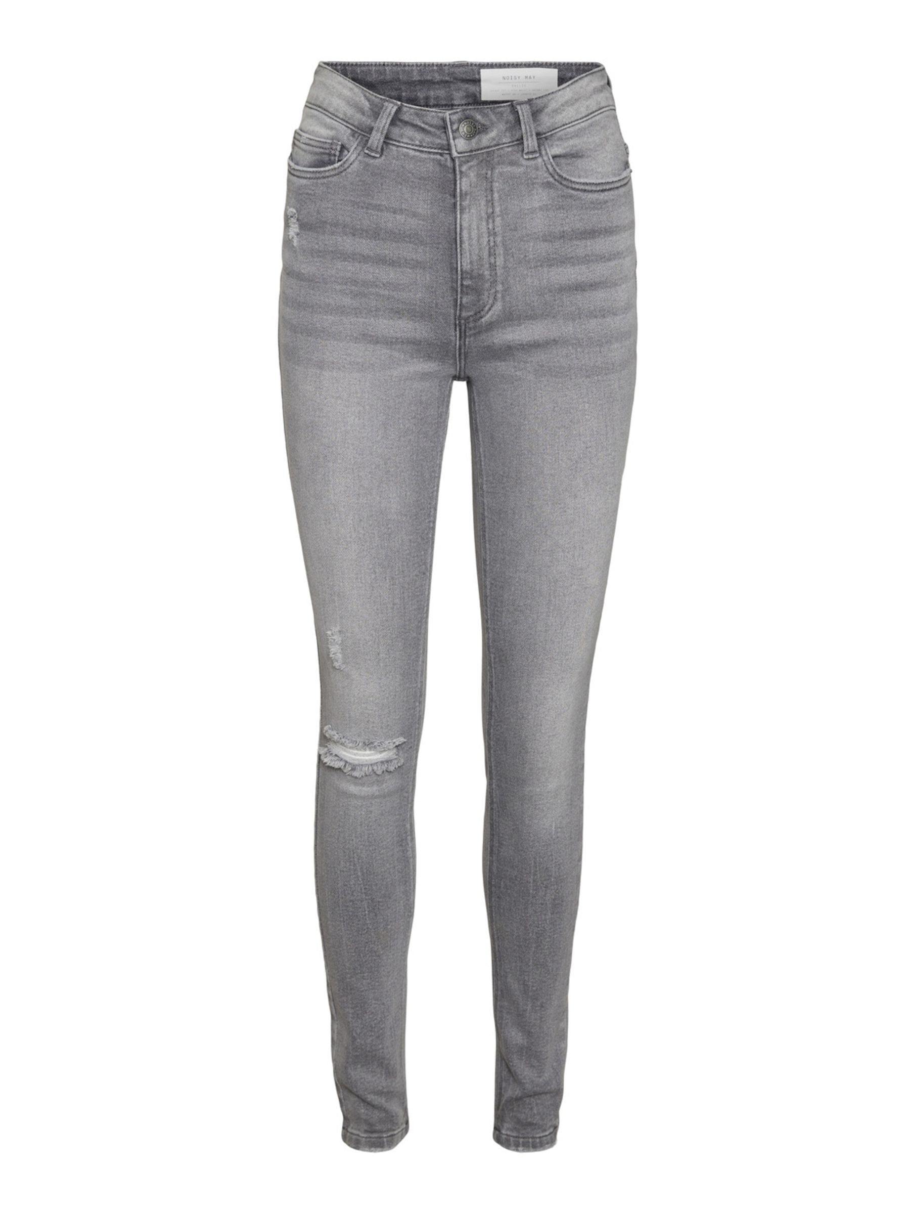 Grey skinny ripped jeans womens on sale