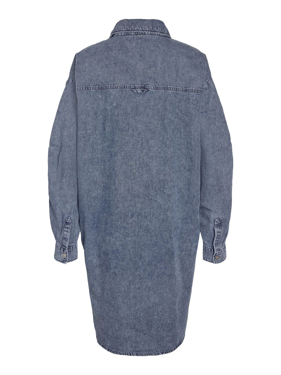 Carousel image - NMENZA DENIM DRESS, Medium Blue Denim | 4