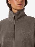 Product image thumbnail - RELAXED FLEECE JACKET, Morel | 5