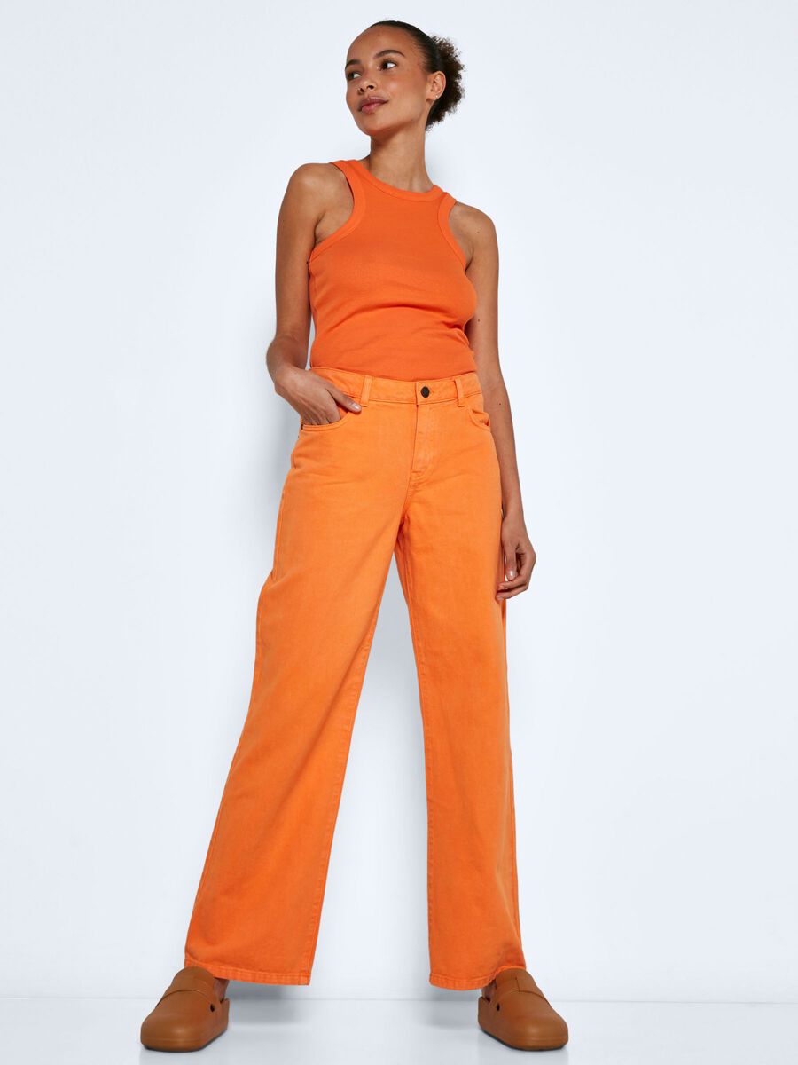 Noisy May JEANS DE TIRO MEDIO, Vibrant Orange, highres - 27020823_VibrantOrange_007.jpg