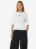 Product image thumbnail - SMOCKED T-SHIRT, Bright White | 6