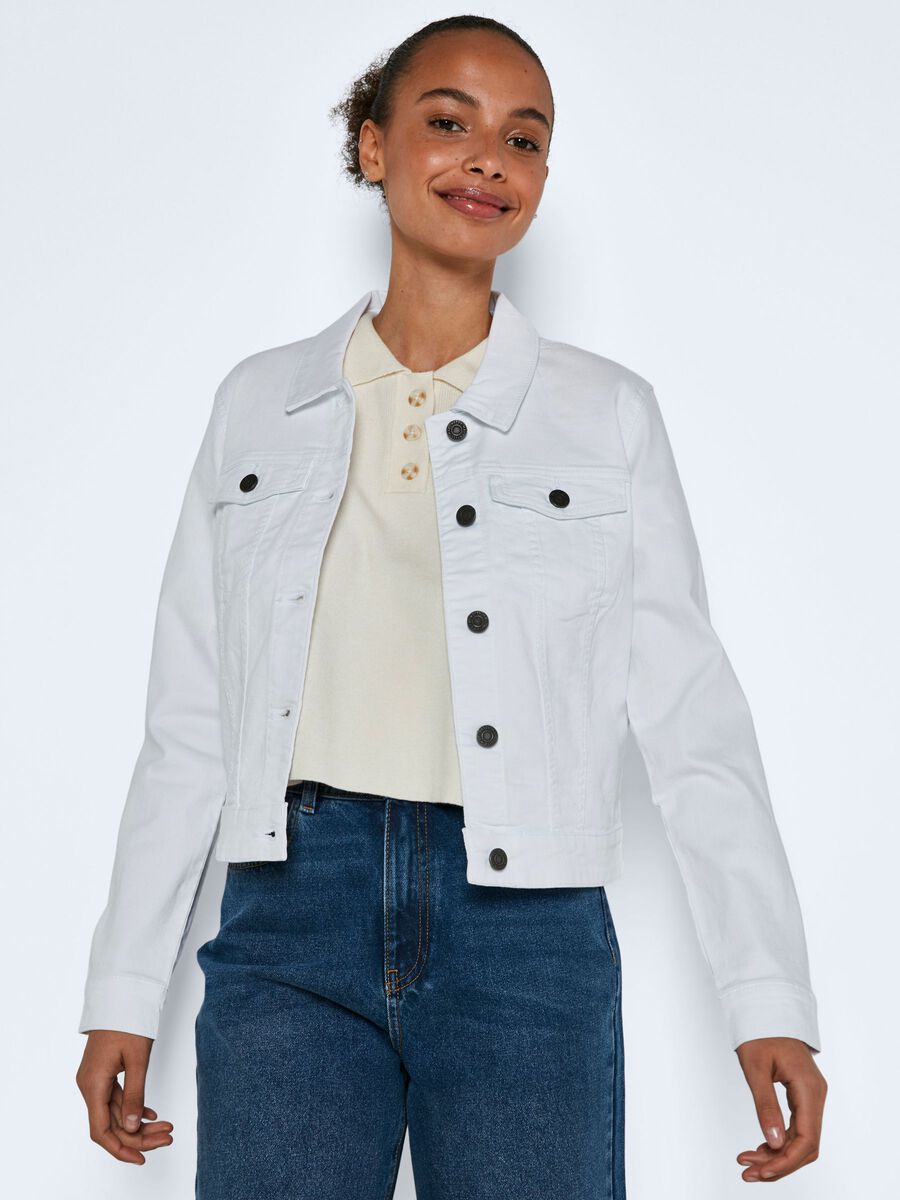 Noisy May MANCHES LONGUES JEAN VESTE, Bright White, highres - 27001734_BrightWhite_007.jpg