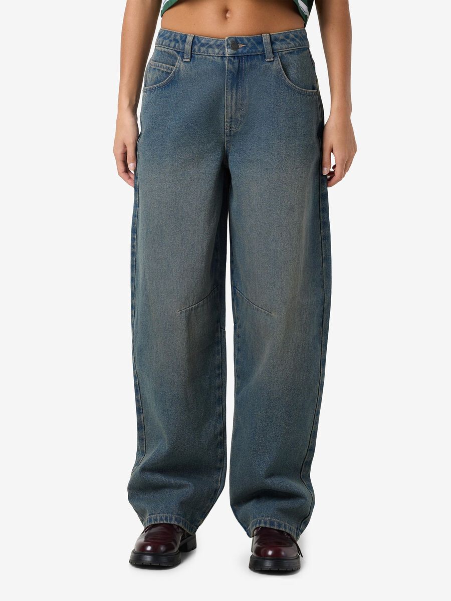 Noisy May NMHAZAL BARREL FIT JEANS, Medium Blue Denim, highres - 27034776_MediumBlueDenim_003.jpg
