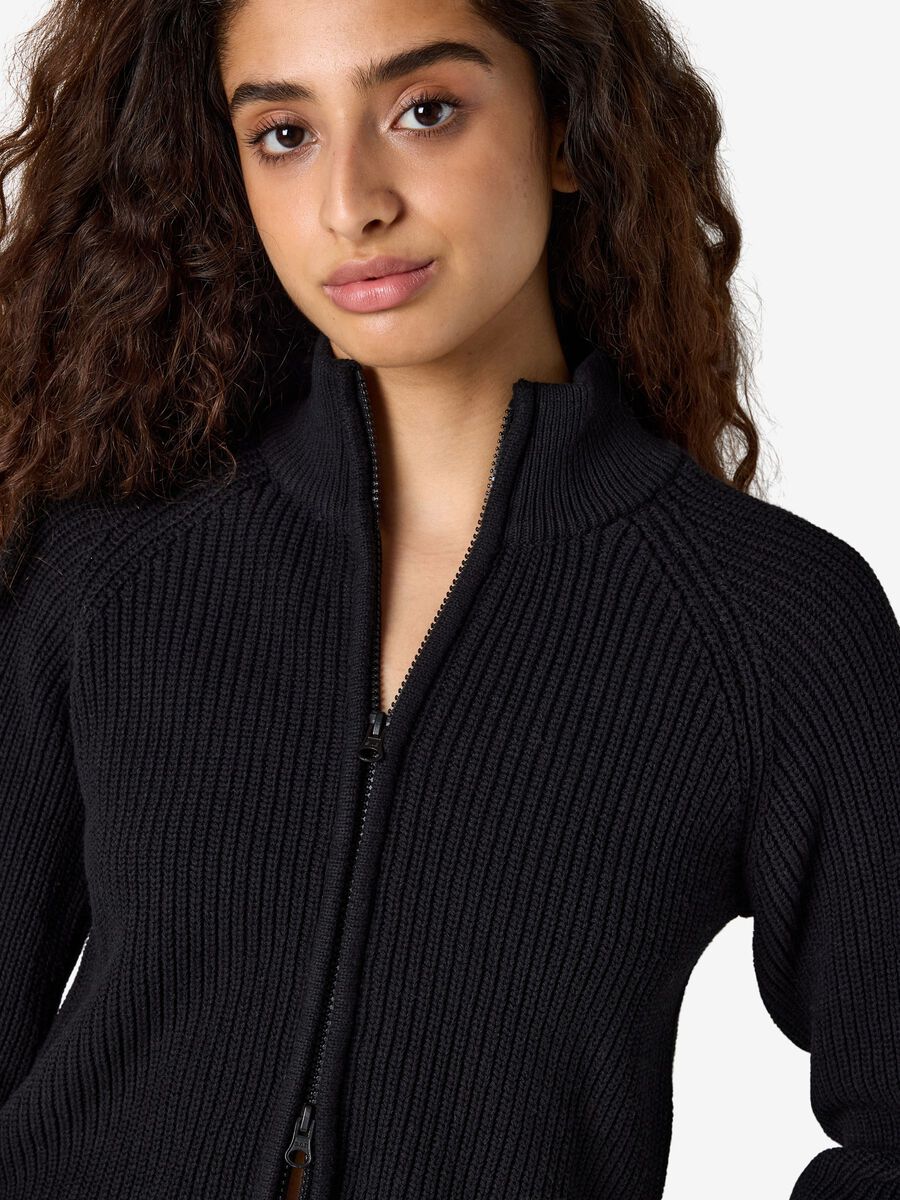 Carousel image 5 HIGH NECK CARDIGAN, Black