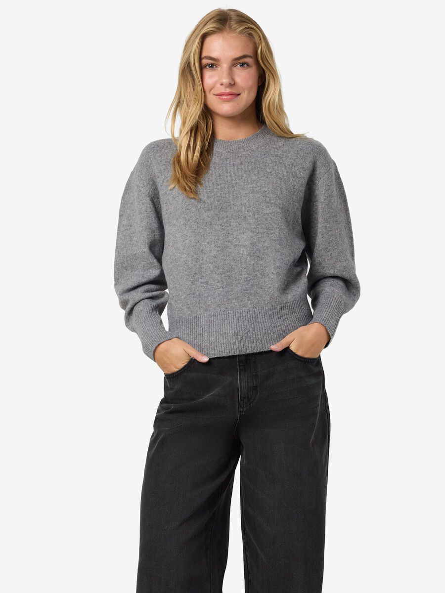 Carousel image - EN MAILLE JUMPER, Medium Grey Melange | 1