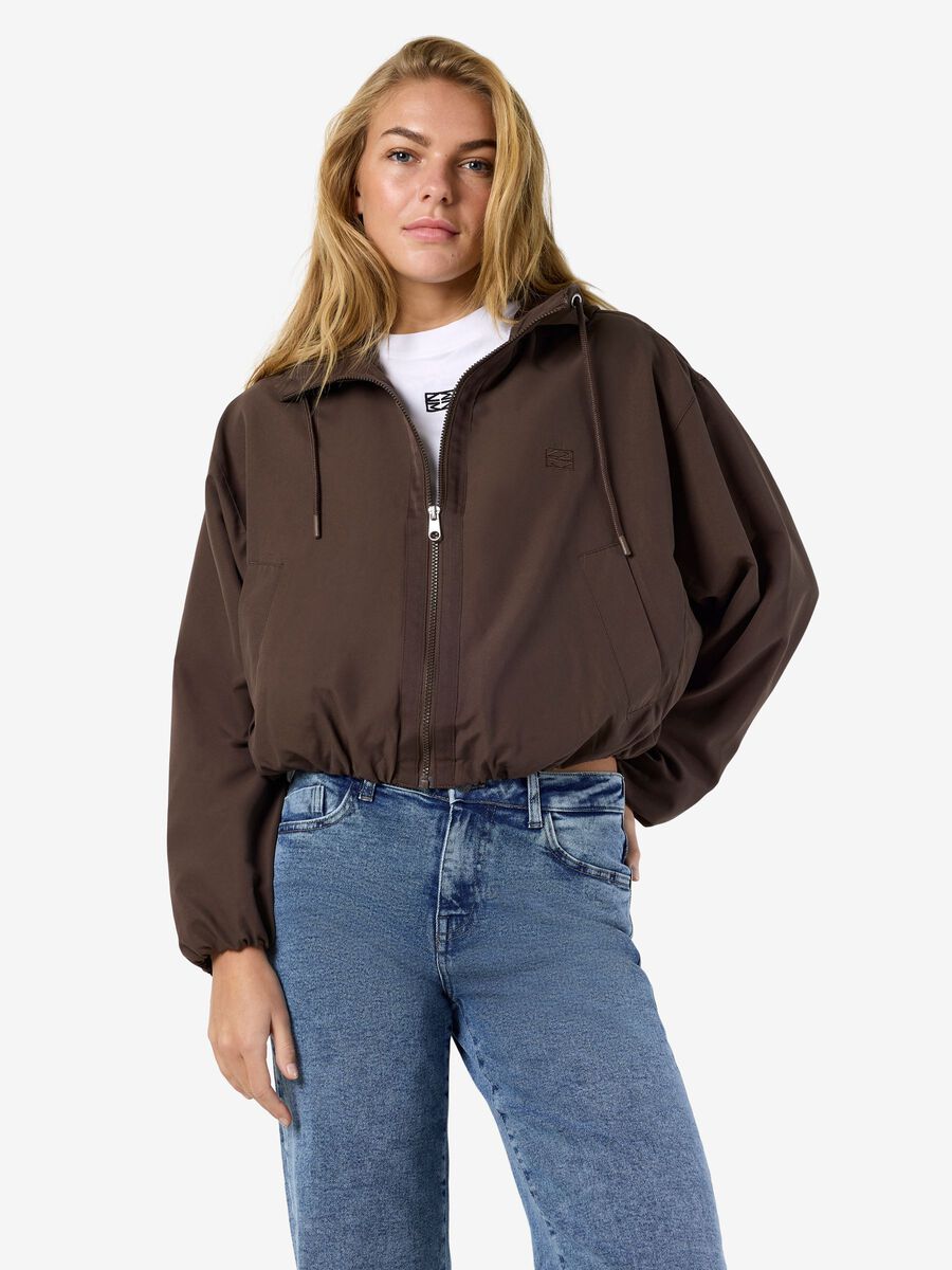 Product tile image - NMELINA  HOODED JACKET, Chocolate Brown | 27037686_ChocolateBrown
