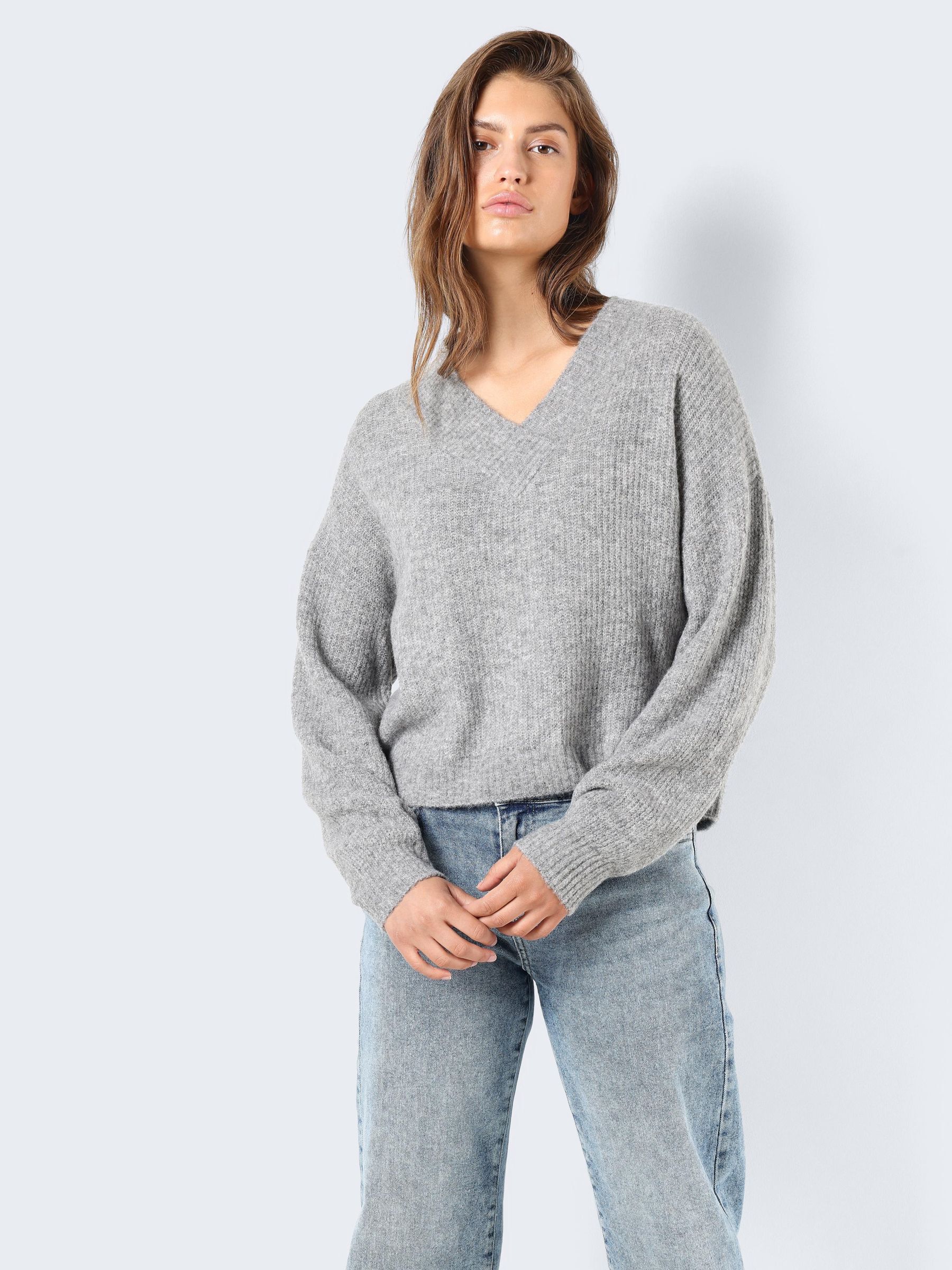 Gebreide trui new arrivals met v hals
