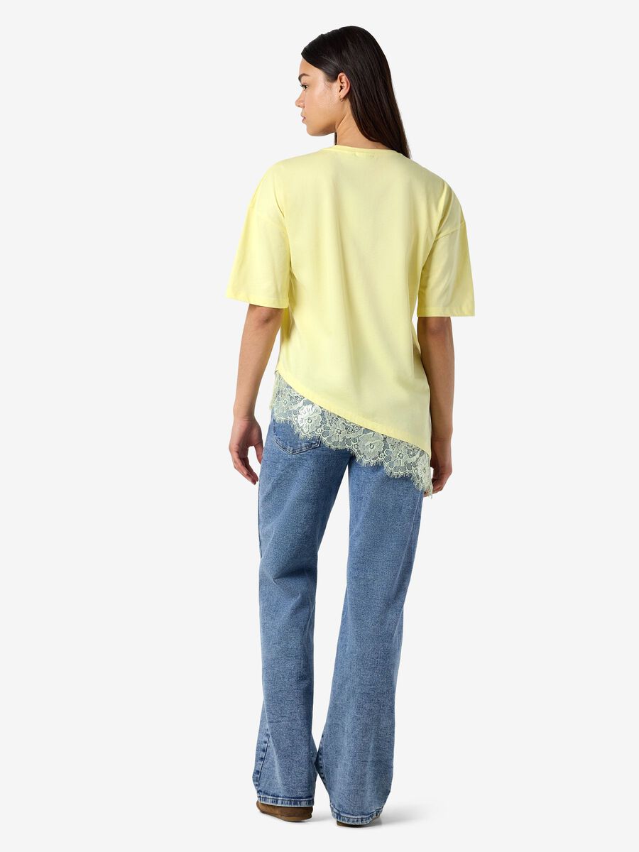 Carousel image - LACE DETAILED T-SHIRT, French Vanilla | 3