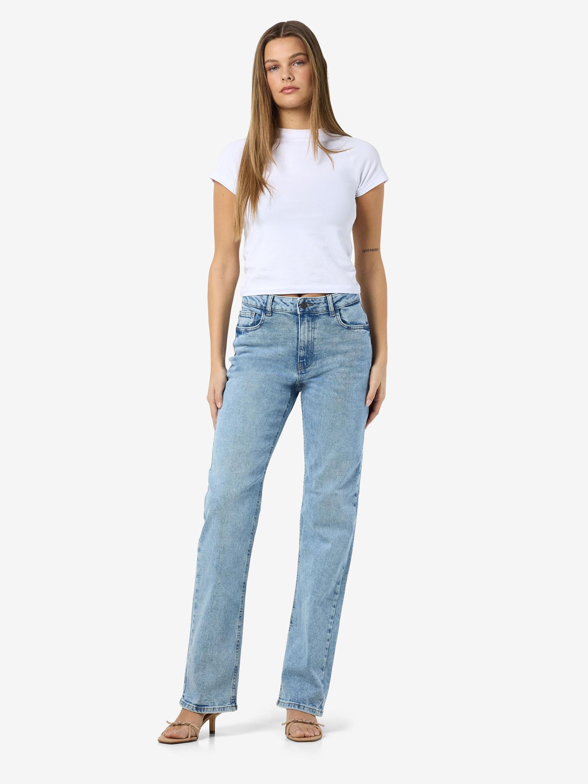 Carousel image - NMMONICA STRAIGHT FIT JEANS, Light Blue Denim | 5