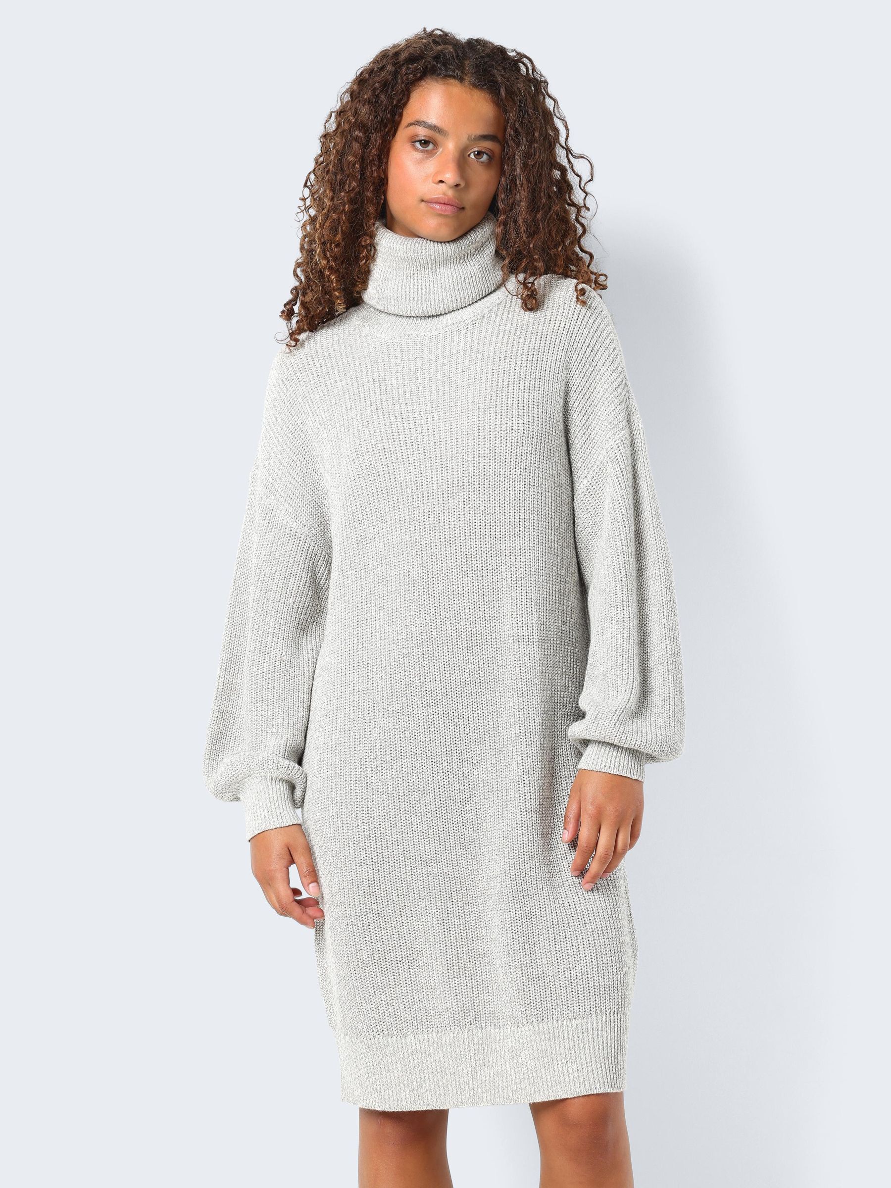 Grey high neck jumper dress online