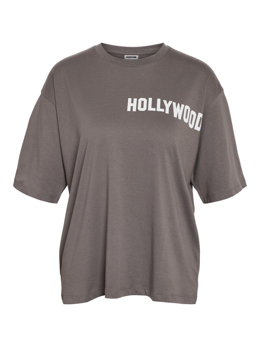 Noisy May CURVE PRINT T-SHIRT, Charcoal Gray, highres - 27034843_CharcoalGray_1198123_001.jpg