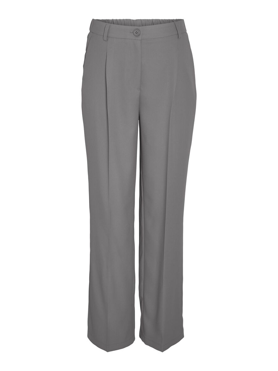 Noisy May HIGH WAISTED TROUSERS, Titanium, highres - 27029240_Titanium_001.jpg