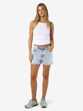 Product image thumbnail - HIGH-WAISTED DENIM SHORTS, Light Blue Denim | 6