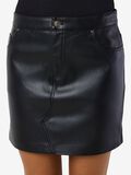 Product image thumbnail - PU FAUX LEATHER SKIRT, Black | 5