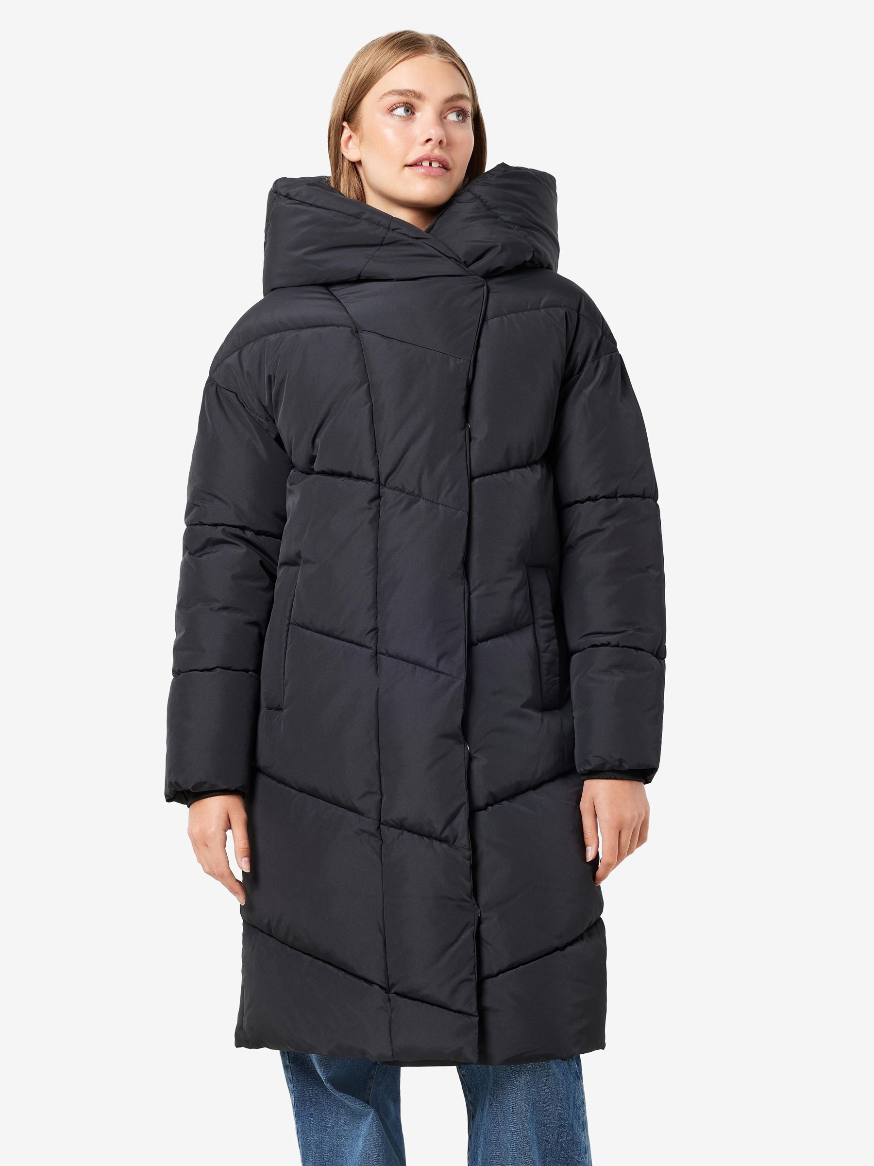NMTALLY LONG PUFFER JACKET Black NOISY MAY