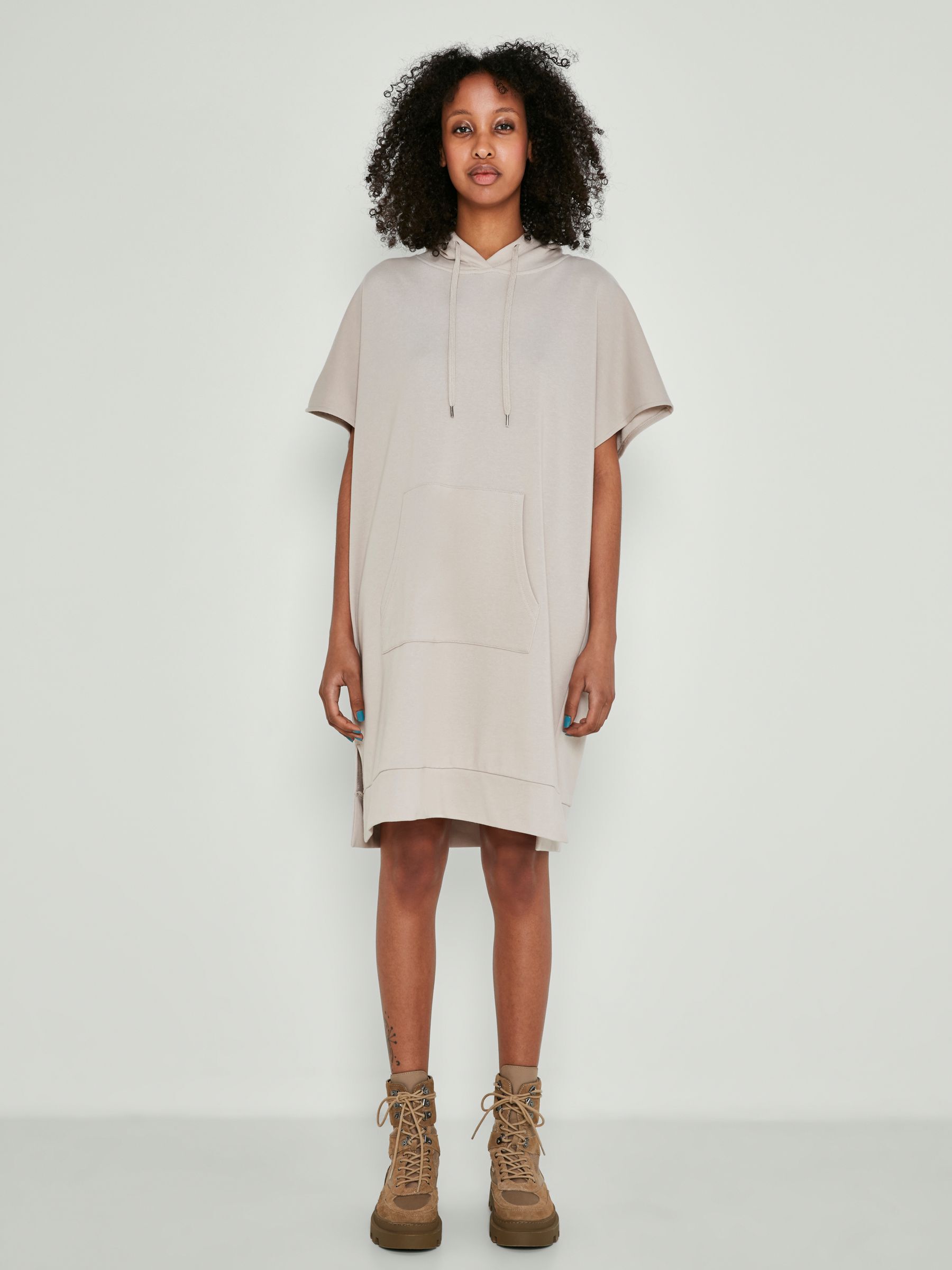 Short sleeve hoodie dress outlet