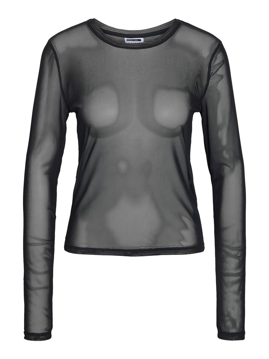 Carousel image - LANGÆRMET MESH TOP, Black | 2