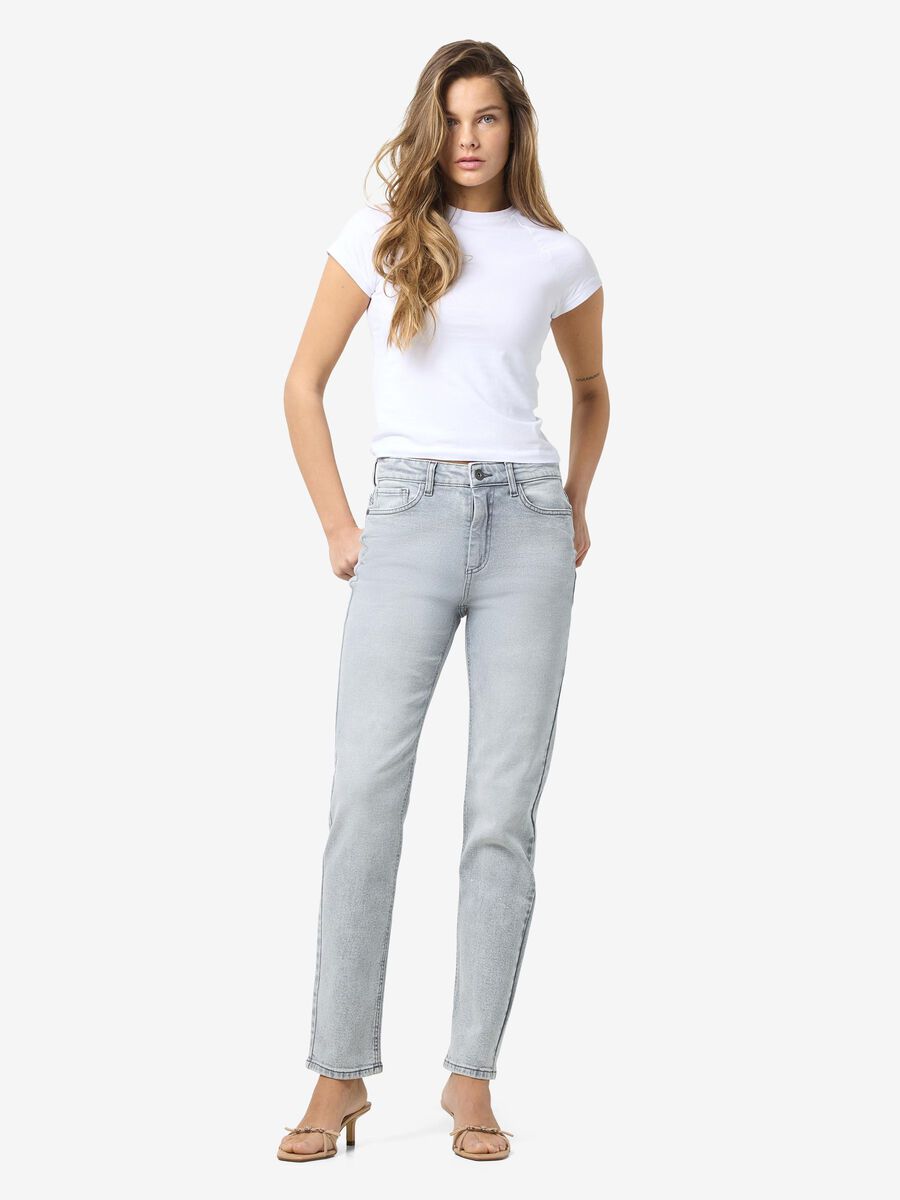 Noisy May NMMONI SLIM FIT JEANS, Light Grey Denim, highres - 27027468_LightGreyDenim_007.jpg