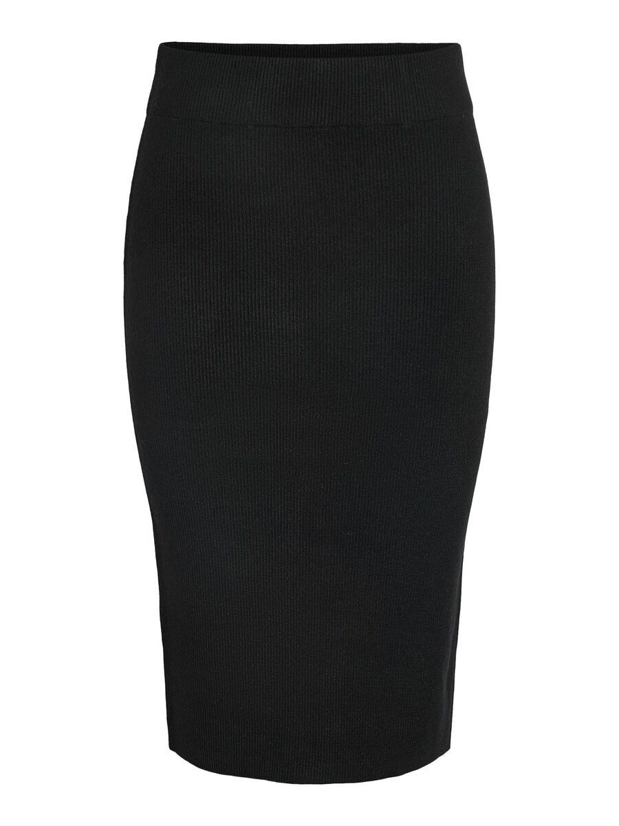 Carousel image - KNITTED MIDI SKIRT, Black | 2