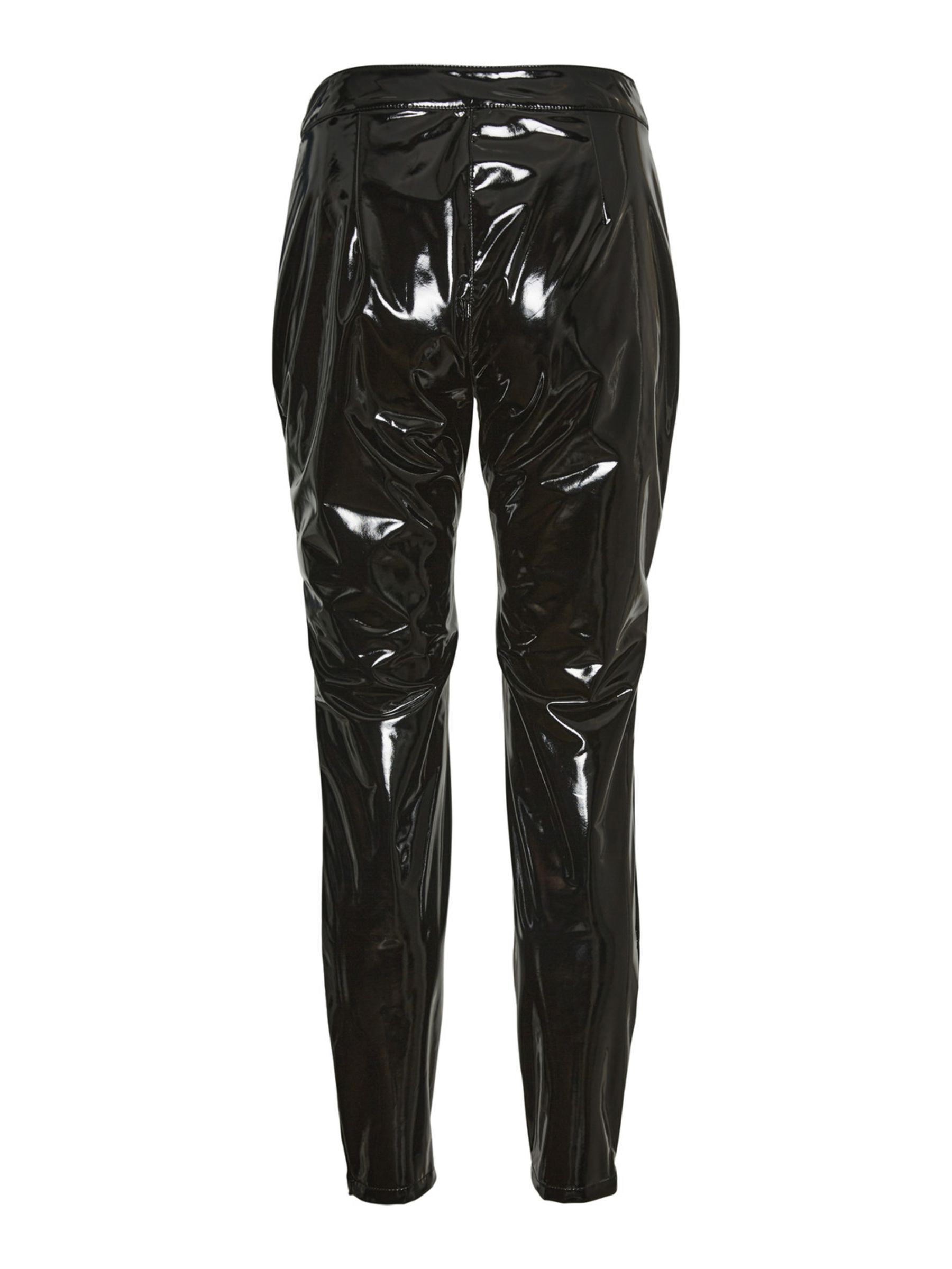 VINYL TROUSERS Black NOISY MAY