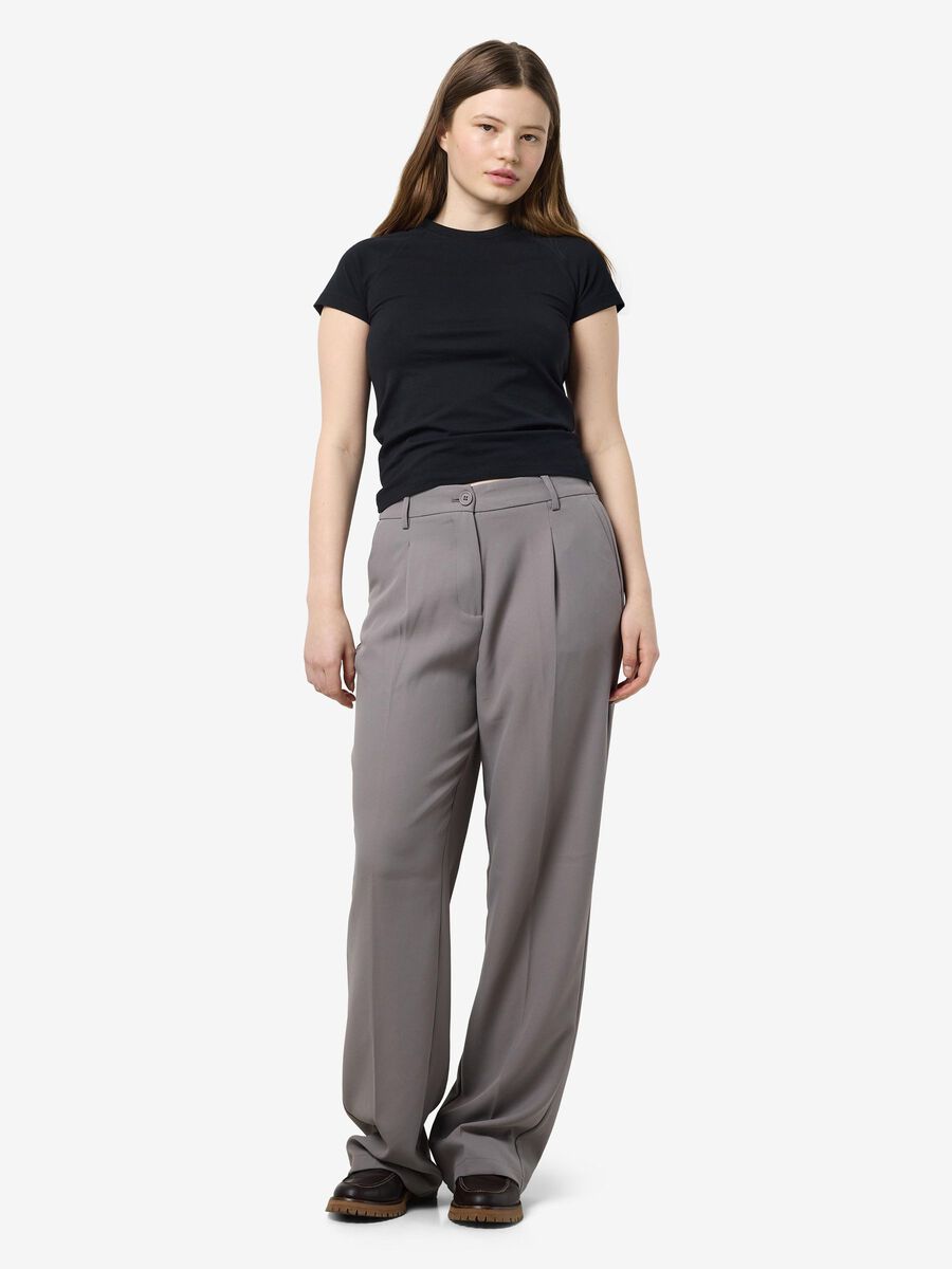 Noisy May HIGH WAISTED TROUSERS, Titanium, highres - 27029240_Titanium_007.jpg