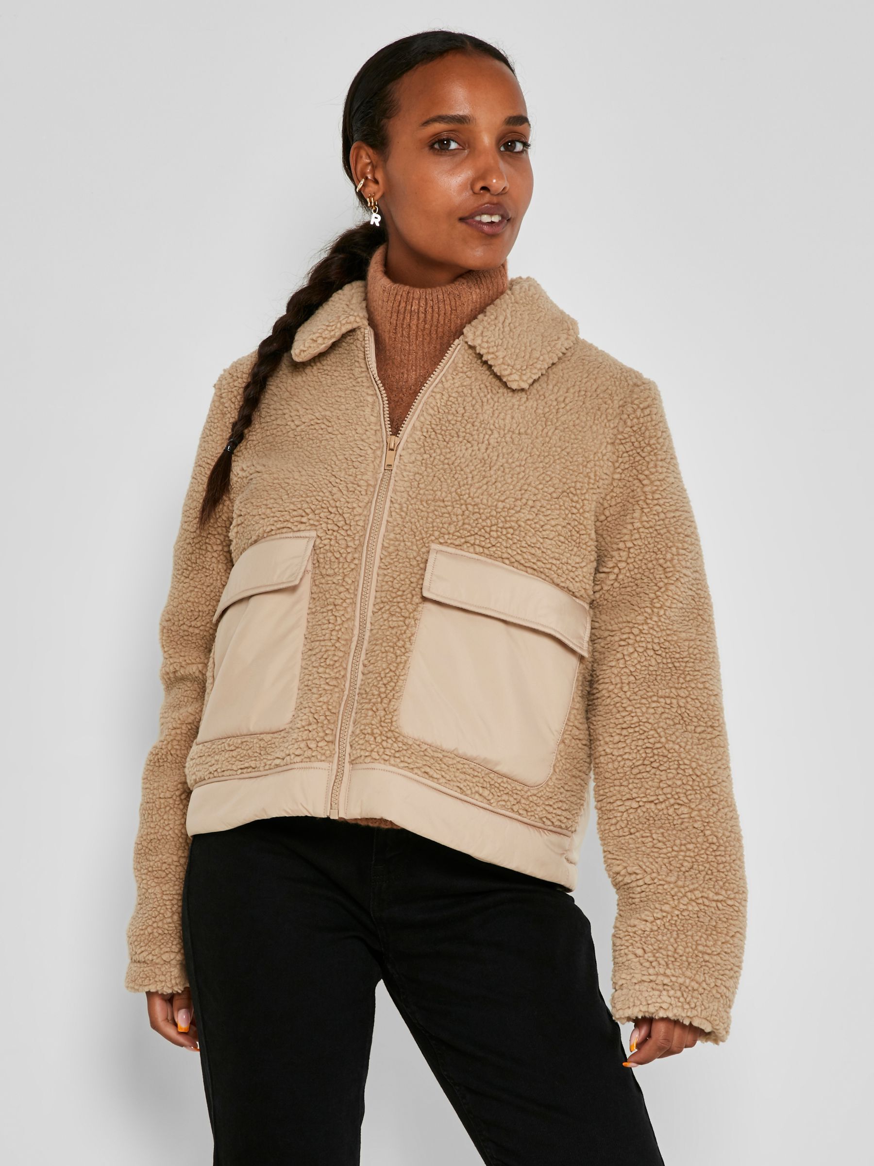 Teddy jacket short clearance