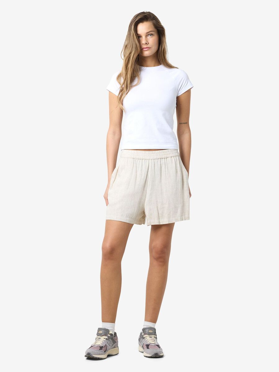 Noisy May LINEN BLEND SHORTS, Natural, highres - 27028732_Natural_004.jpg