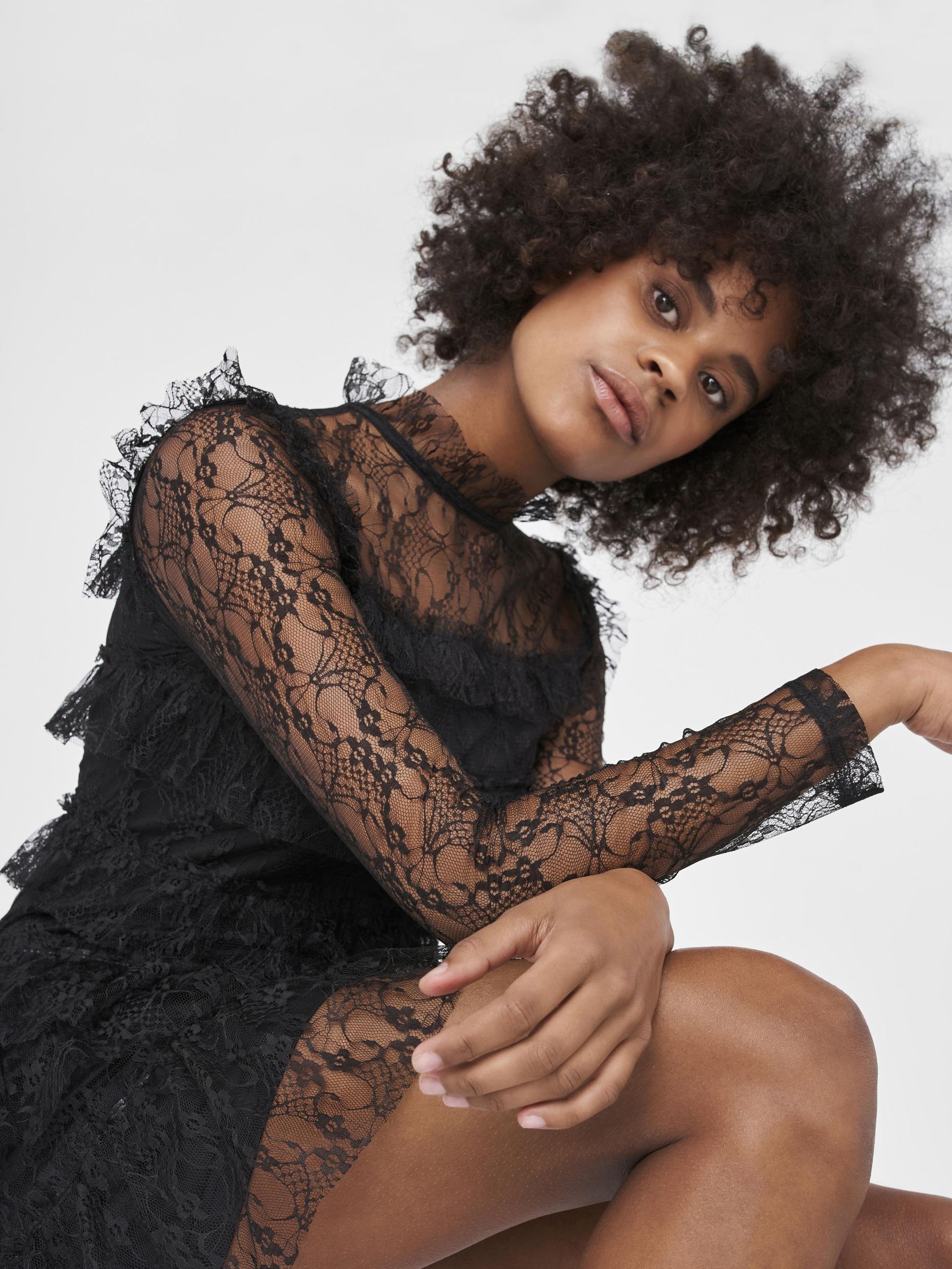 Black shop lace dress