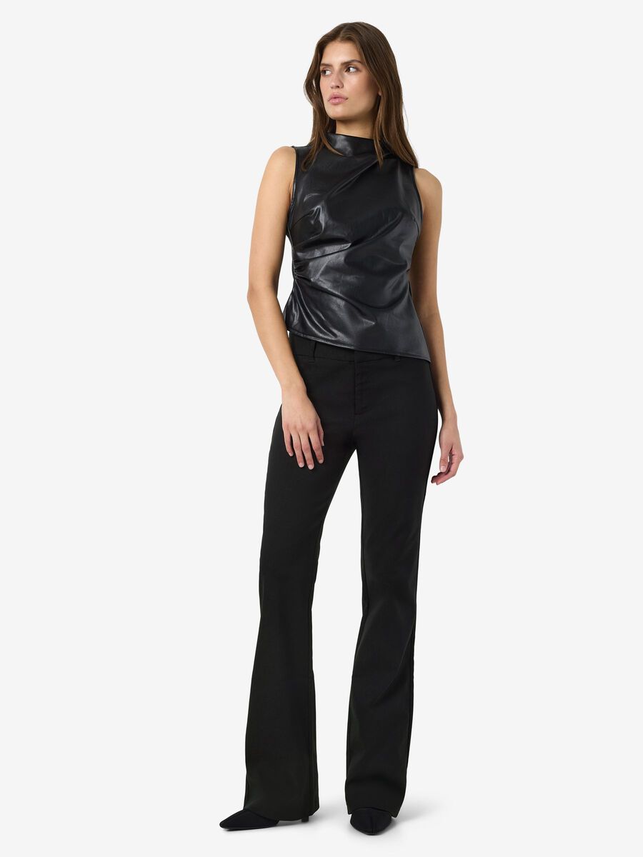 Carousel image - NMWAYNE FLARED BROEK, Black | 6