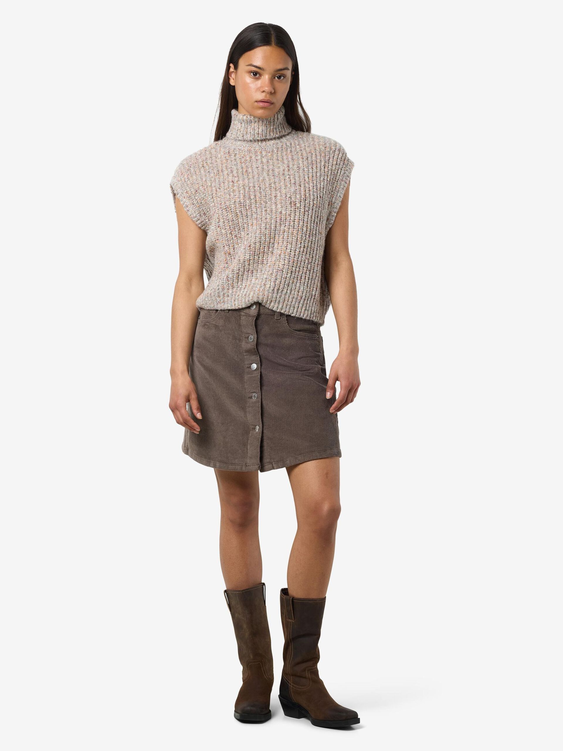 Carousel image - ROLKRAAG GEBREID GILET, Light Grey Melange | 3