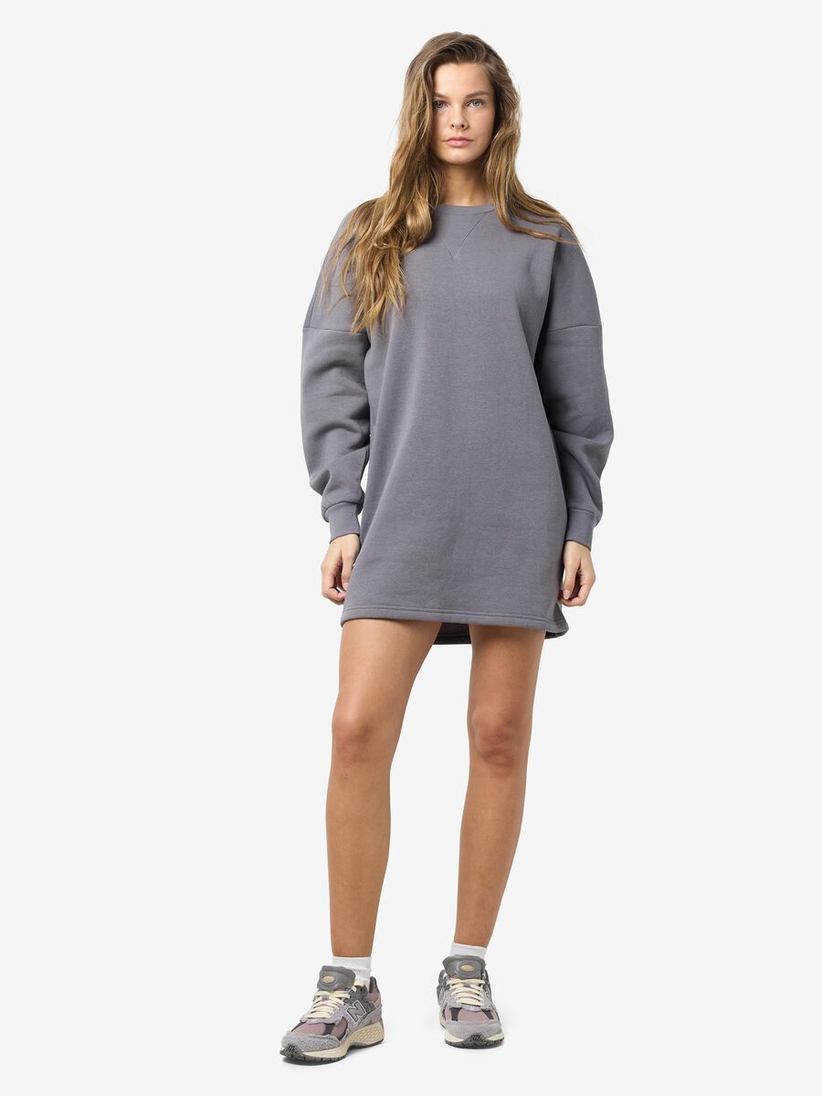Carousel image - SHORT SWEAT DRESS, Charcoal Gray | 4